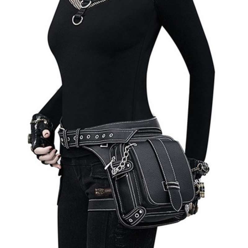 waist bag with leg strap