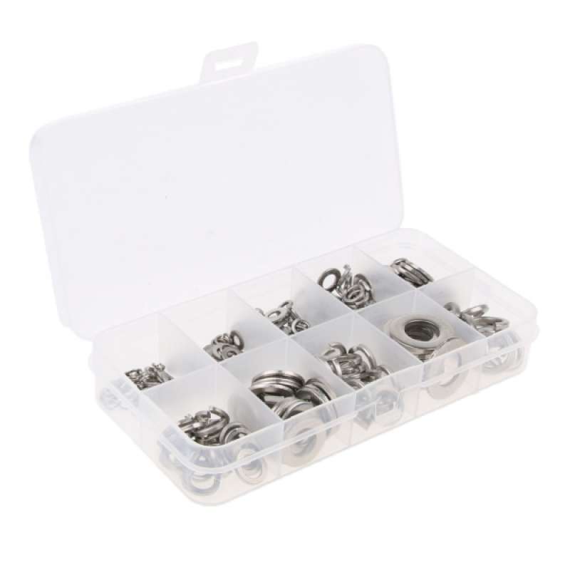 580pcs/Kit ASSORTED FLAT WASHERS STAINLESS STEEL M12 M10 M8/6/5/4 M3/2.5 M2 
