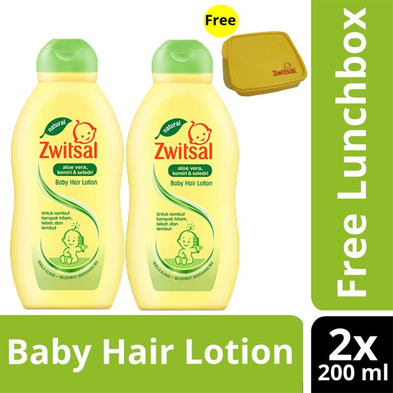 Jual Zwitsal Baby Hair Lotion Aloe Vera Kemiri Seledri 200ml Twinpack Free Lunchbox Online Januari 2021 Blibli