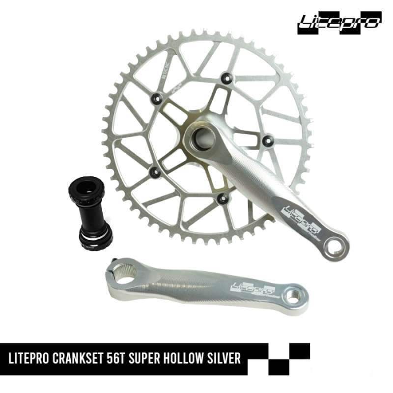 Promo Deltacycles Litepro Crankset 56t Super Hollow Diskon 13