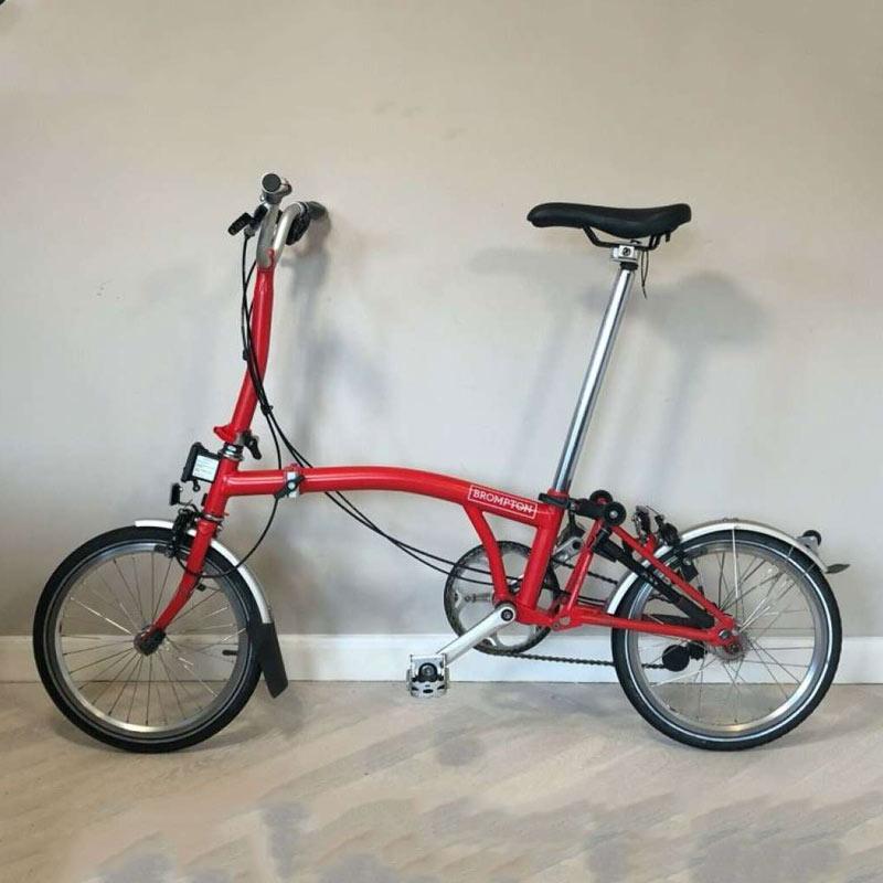 Promo Brompton M3L 2018 16 Folding Bike Red Diskon 4 di Seller