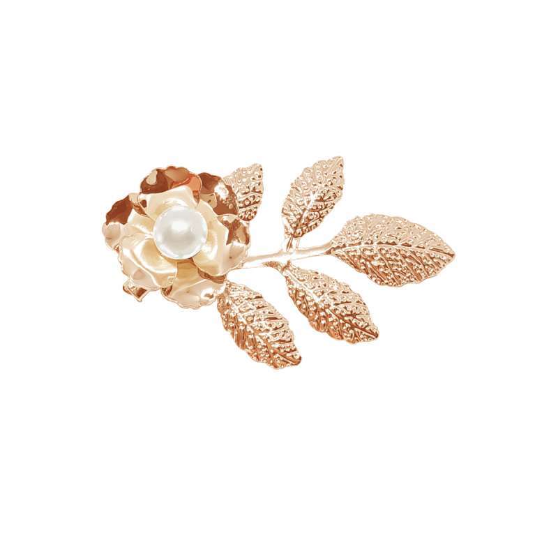 Jual Cocoa Jewelry Pin Wanita Korea Pearl Luster Brooch Leaves Rose Gold Color Online Oktober 2020 Blibli Com