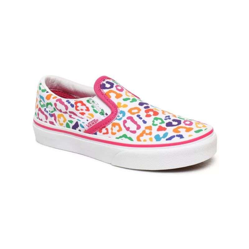 vans classic slip on rainbow