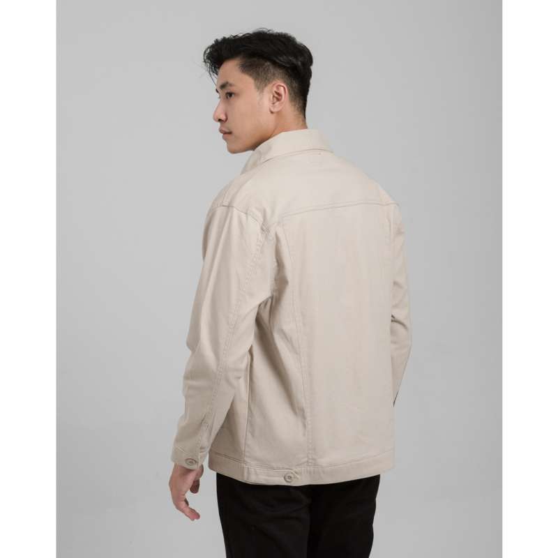 Cream canvas jacket top