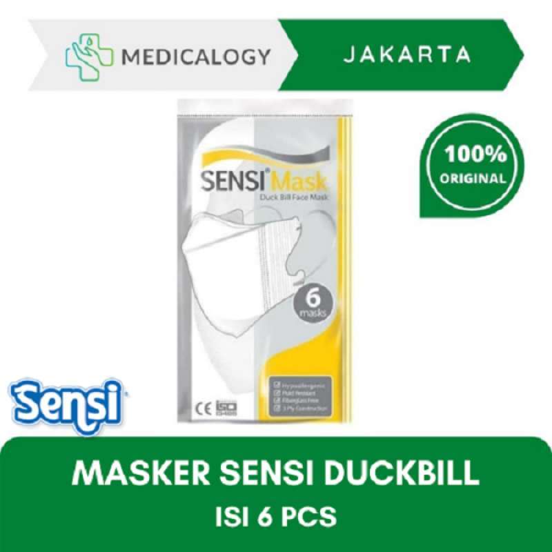 Jual Masker Sensi Duckbill Isi 6 Pcs Original Online Desember 2020 Blibli
