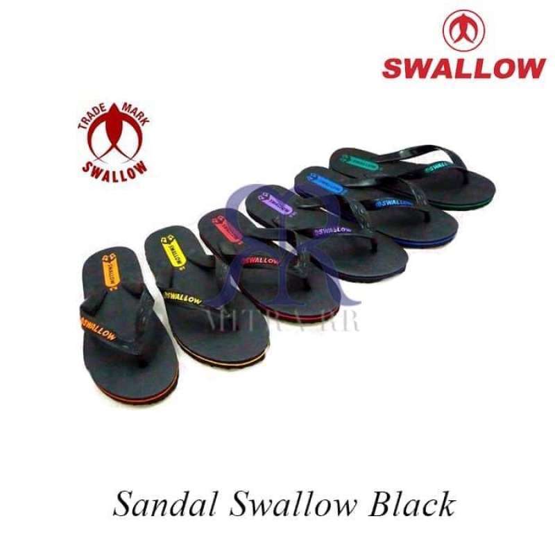 Jual Mitrarr Sandal Jepit Swallow Black Pearl Hitam Sendal Karet Pria Wanita Asli Online Februari 2021 Blibli