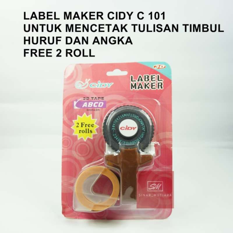 Jual Cidy Dymo Embossing Label Maker Hitam Murah Juni 2021 Blibli