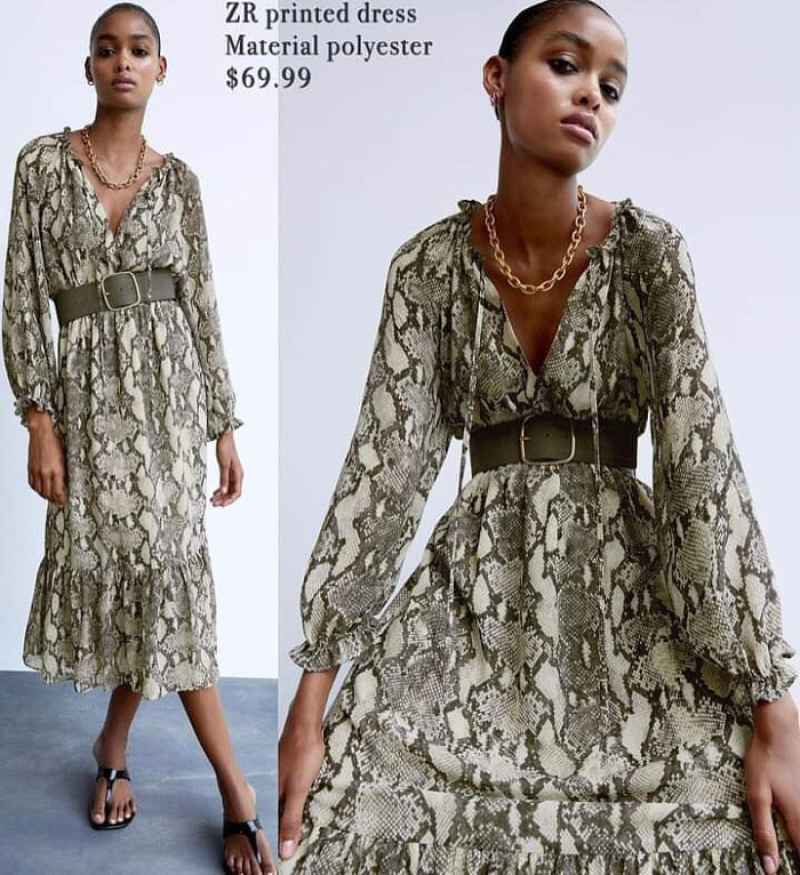 Jual Midi Dress Zara Model Terbaru Kekinian Harga Diskon