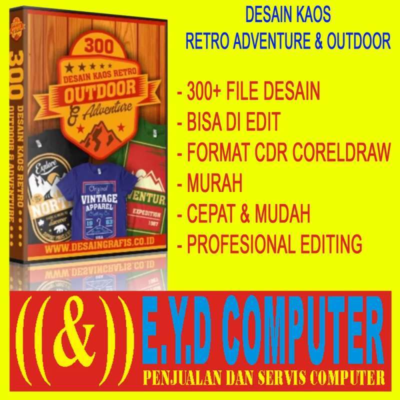 Jual Desain Template Kaos Retro Adventure And Outdoor Editing Coreldraw Terbaru Juni 2021 Blibli
