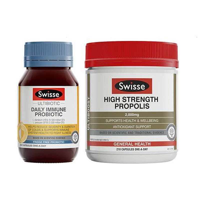 Jual Swisse Daily Immune Probiotic 30 Kapsul Swisse High Strength Propolis 210 Tablet Online November 2020 Blibli Com
