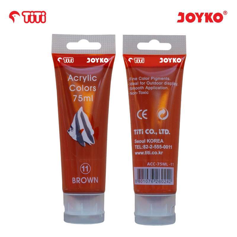 Jual Acrylic Color Cat Akrilik Joyko Titi Acc 75ml 11 Brown Color Online Desember 2020 Blibli