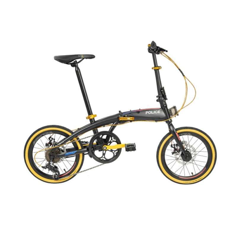 Police folding bike store
