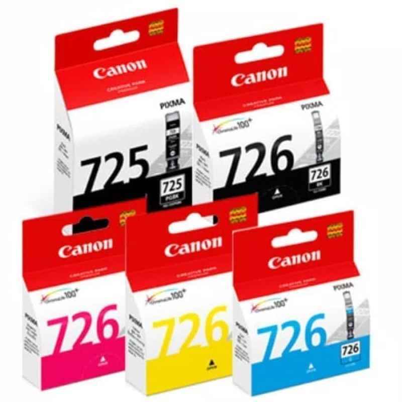 tinta canon 725 pg 726 cli pg bk c m y original