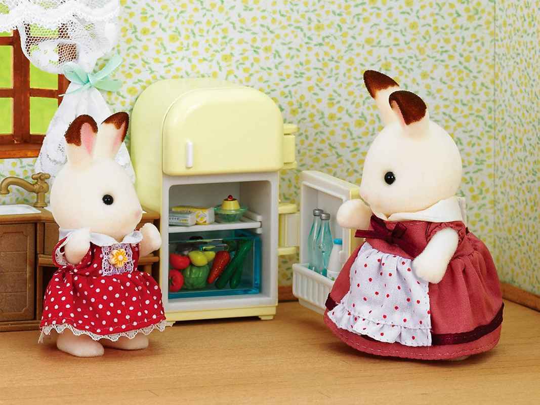 sylvanian families chocolate rabbit mother set