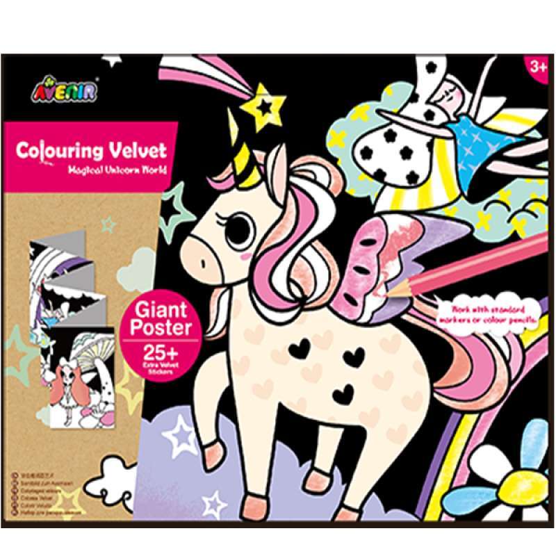 Jual Avenir Colouring Velvet Giant Poster Magical Unicorn World Ch191690 Murah Mei 2021 Blibli