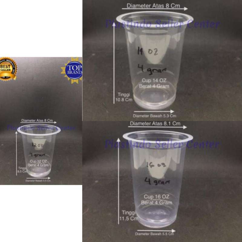 Jual Cup Plastik 12 Oz 14 Oz 16 Oz Dengan Berat 4 Gram Isi 50 Cup Terbaru Oktober 2021 Harga Murah Kualitas Terjamin Blibli