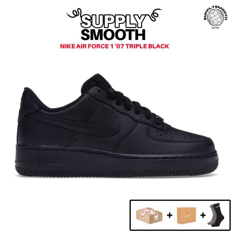 Jual nike air force 1 black on sale