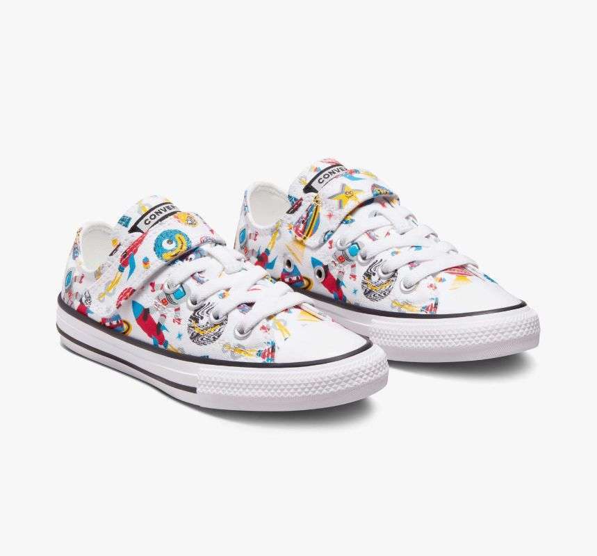 Converse Kids Chuck Taylor All Star 1V Space Cruiser Optical White A03811C