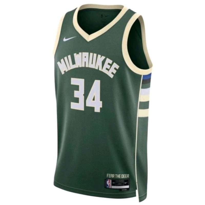 Jersey Basket NBA Swingman Milwaukee Bucks Original Antetokounmpo 34 original dn2012 323