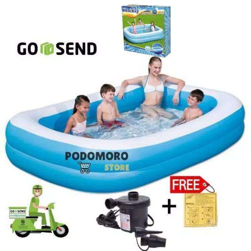 Kolam Renang Anak Jumbo Bestway 54006 262cm Kolam Renang Anak Besar Terbaru Juli 2021 Harga Murah Kualitas Terjamin Blibli