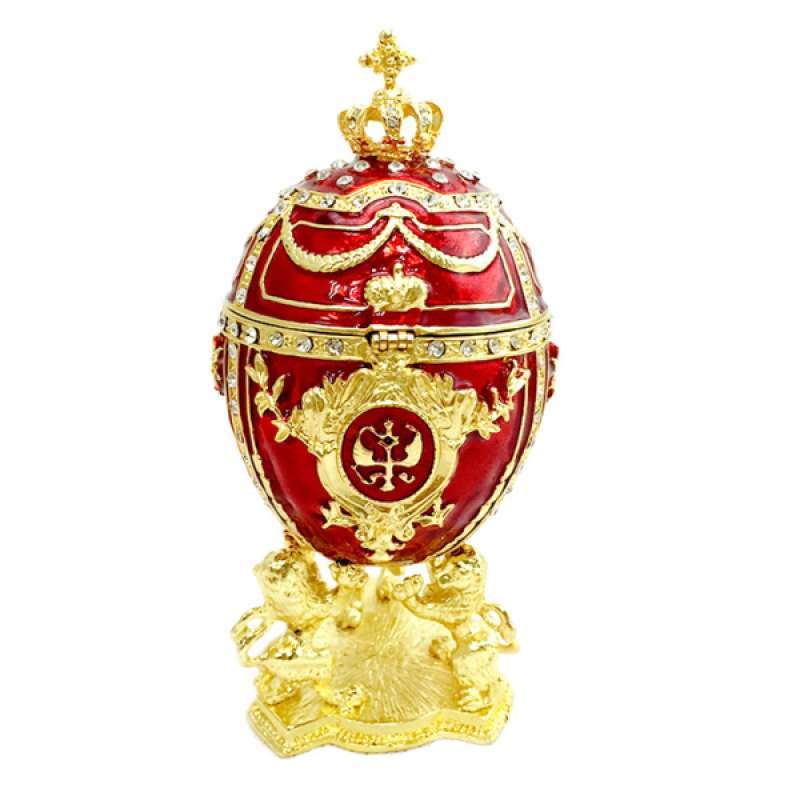Enamel Easter Egg Trinket Box Jewelry Box Organizer Home Decoration Ornaments