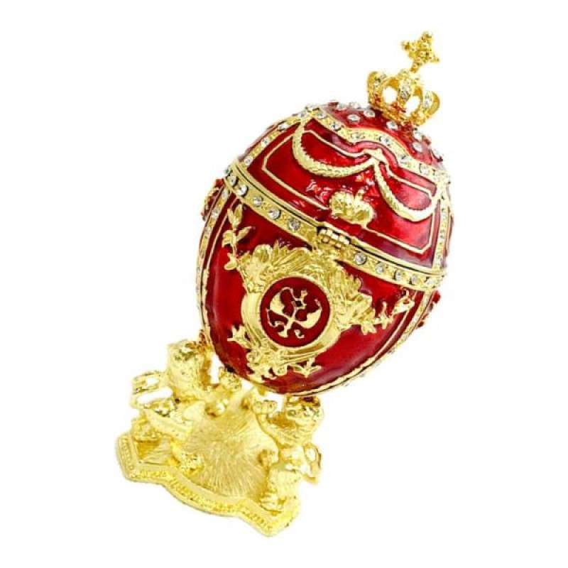 Enamel Easter Egg Trinket Box Jewelry Box Organizer Home Decoration Ornaments