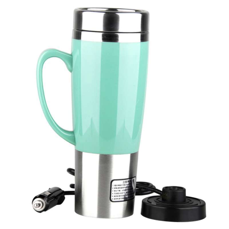 Jual Stainless Steel Car Auto Adapter Travel Mug Thermal Heating Cup Kettle 24v Online November 2020 Blibli Com