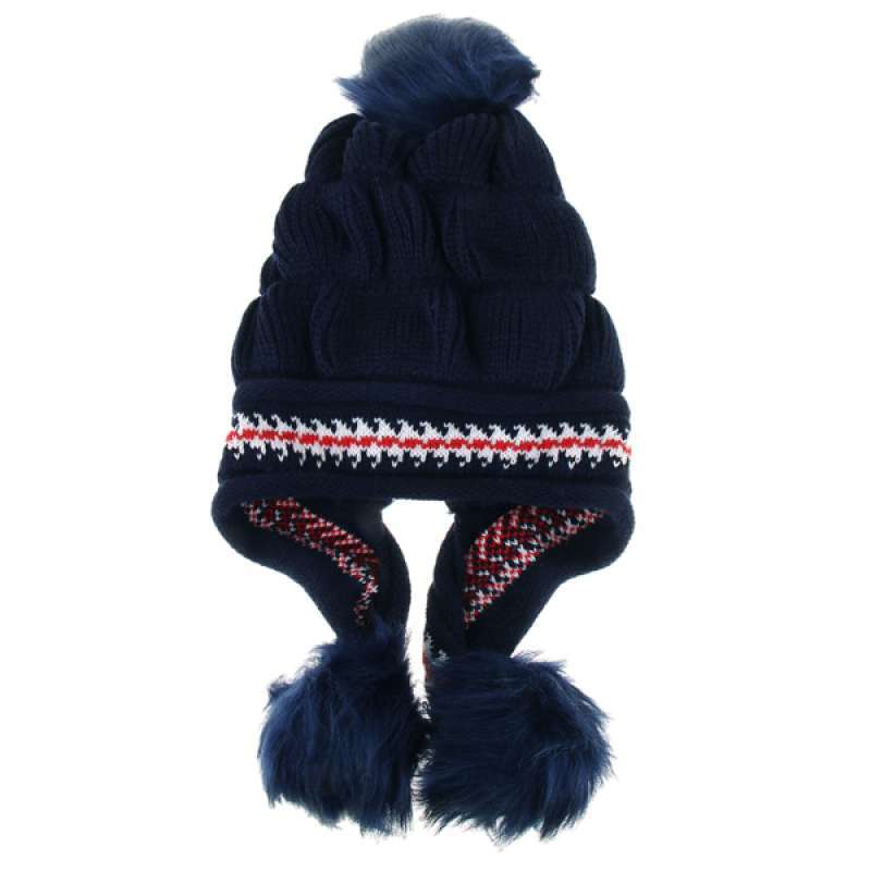 Jual Winter Hat Faux Pom Pom Bobble 