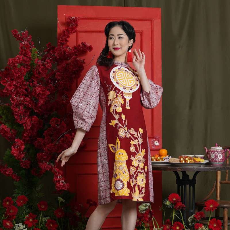 Dress batik tulis outlet