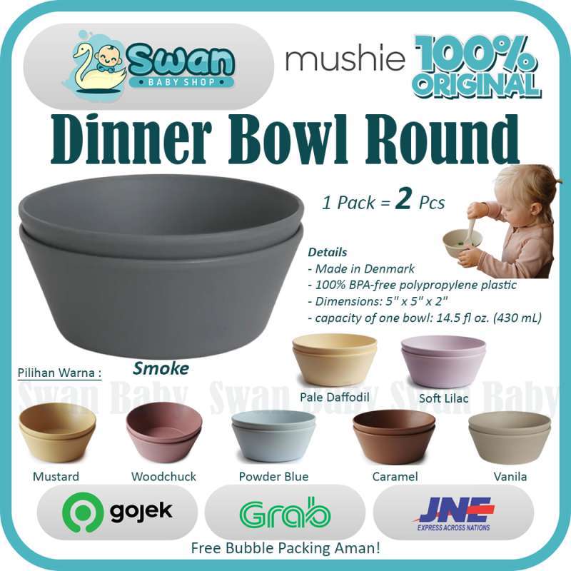 Mushie - Round Dinner Bowl - Pack of 2 - Soft Lilac