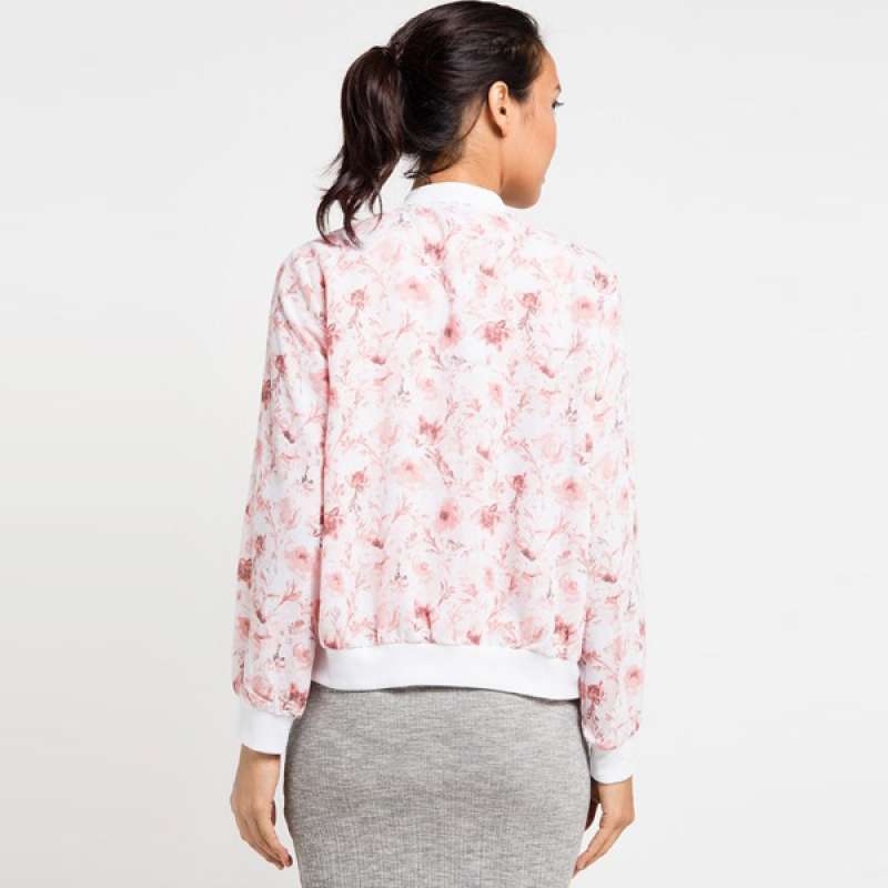 floral bomber jacket