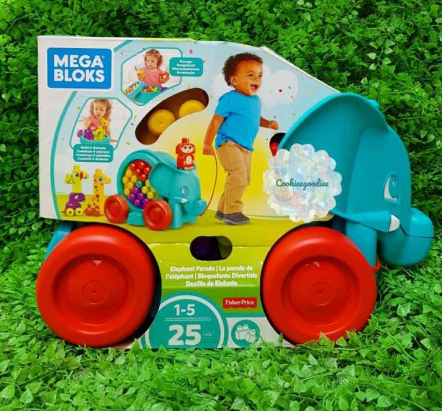 mega bloks elephant parade purple