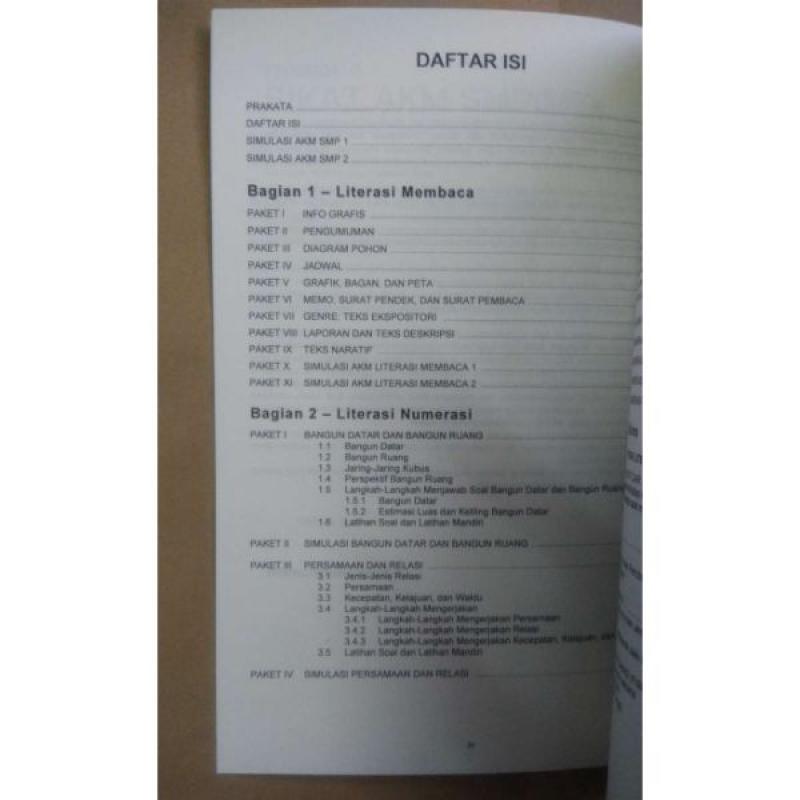 Jual Buku Soal Akm Asesmen Kompetensi Minimum Smp Mts Online Desember 2020 Blibli