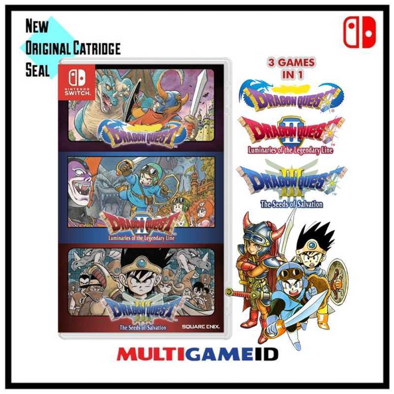 Promo Nintendo Switch Dragon Quest Collection (1,2,3) Video Game ...
