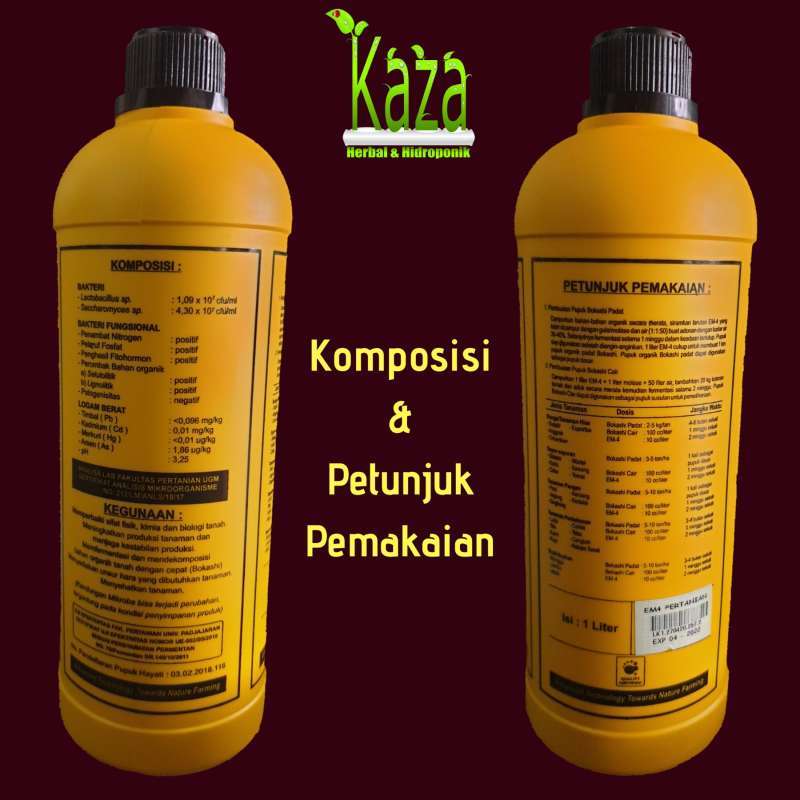 Cara membuat pupuk organik cair dengan em4