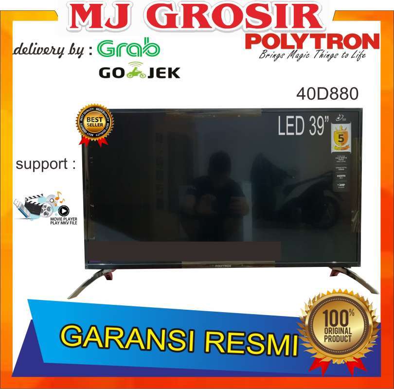 Jual Promo Led Tv Polytron 39 40d880 39 Inch Usb Movie Hd Hdmi Online November 2020 Blibli