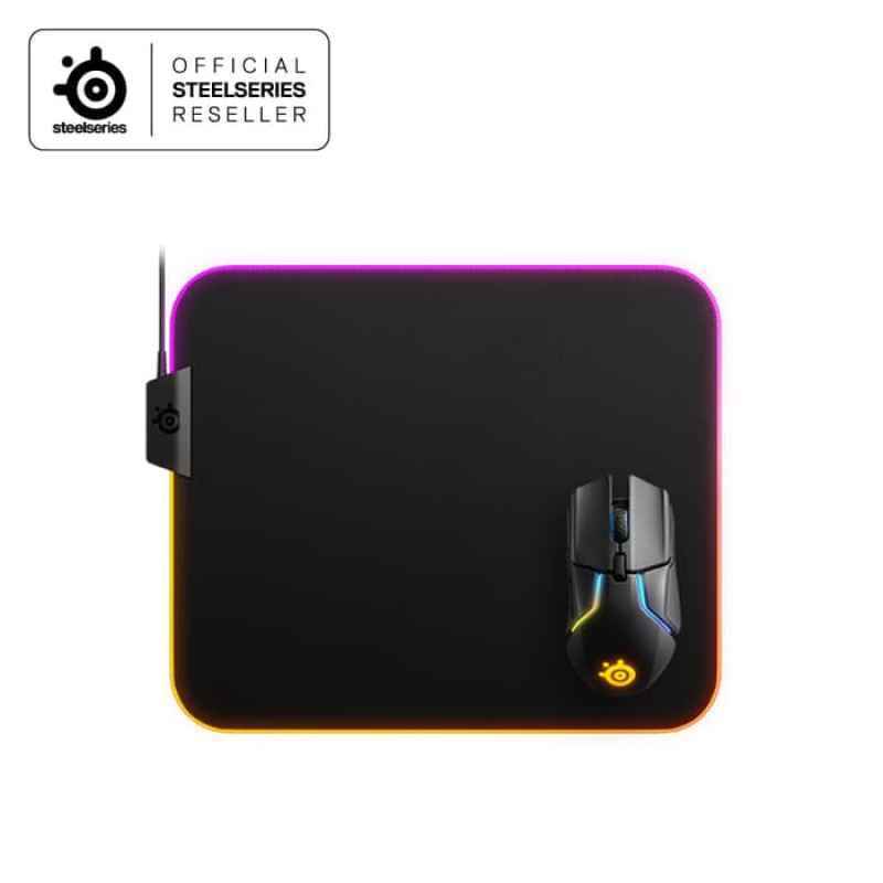 Jual Steelseries Qck Prism Medium Cloth Rgb Gaming Mouse Pad Online November 2020 Blibli