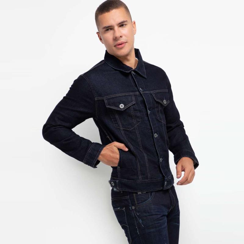 Jaket denim slim fit on sale
