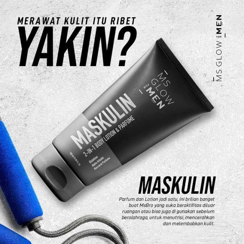 Jual Ms Glow For Men Maskulin 2 In 1 Body Lotion Parfume Original Harum Murah Mei 2021 Blibli