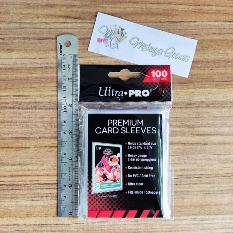 Jual Ultra Pro Premium 100 Card Sleeves 63.5x88.9mm 2.5X3.5 di Seller  Mekuya Games - Sukahaji, Kota Bandung