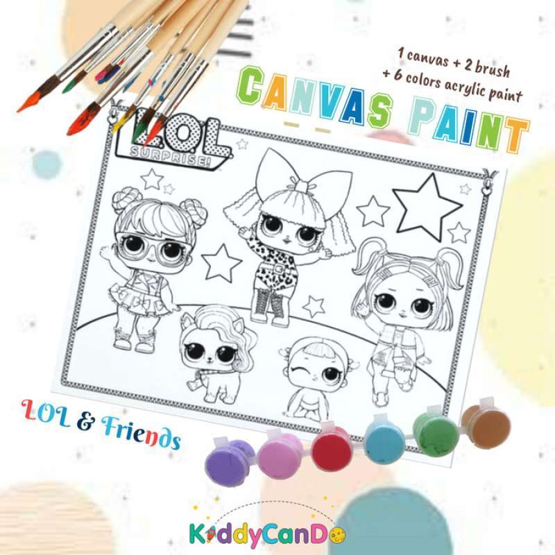 Jual Kiddy Can Do Melukis Canvas Girl Lol Friends Terbaru Juli 2021 Blibli