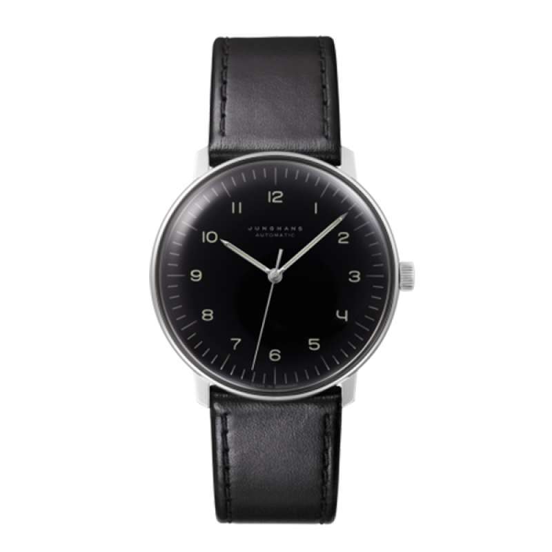 Jual Junghans Max Bill Automatic 027 3400.00 Black Leather Strap