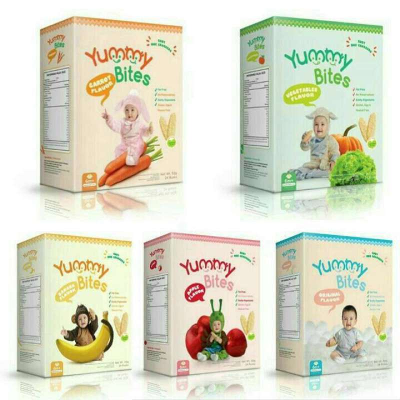 Promo Yummy Bites Rice Crackers Sayur 25gr Biskuit Bayi Cemilan Snack Anak Mpasi Usia 6 Bulan Ke Atas Di Seller Azkia Baby Shop Kota Medan Sumatera Utara Blibli