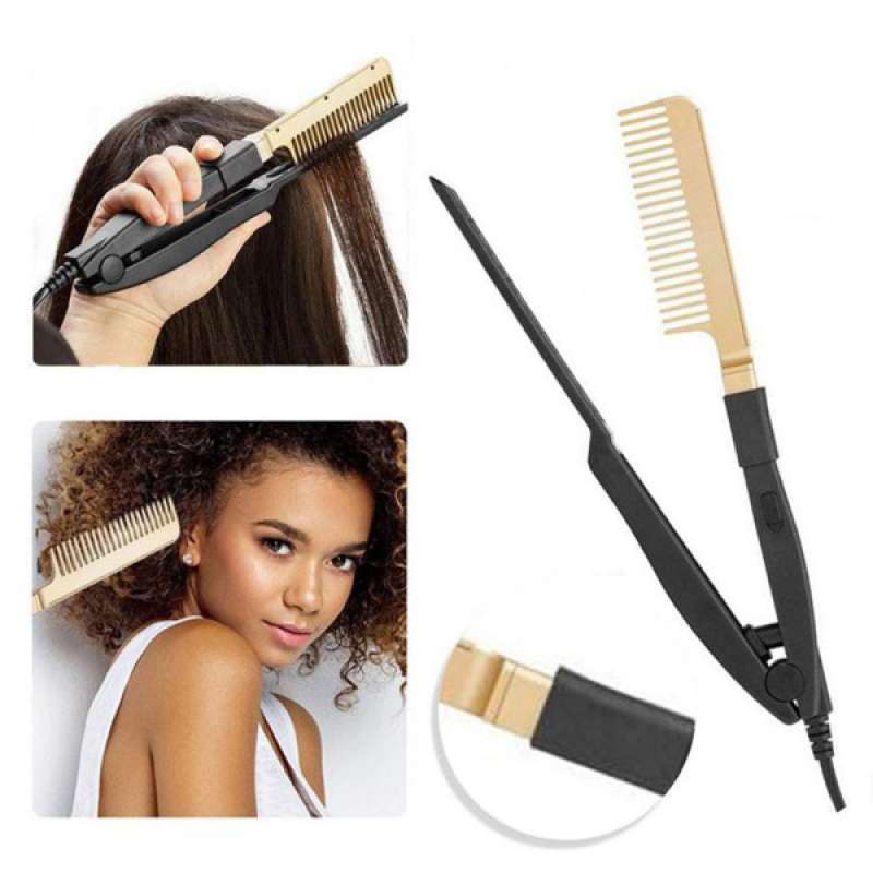 Promo Hair Straightener Comb Electric Hot Comb Brush Security Portable UK  Plug di Seller Homyl - China | Blibli