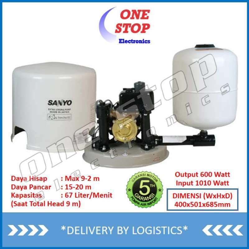 Jual Garansi Resmi Sanyo Ph 608jp Pompa Air Sumur Dangkal Otomatis Ph608jp P H608jp Terbaru Juni 2021 Blibli