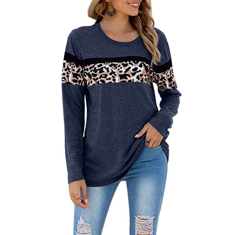 womens long crew neck sweatshirts