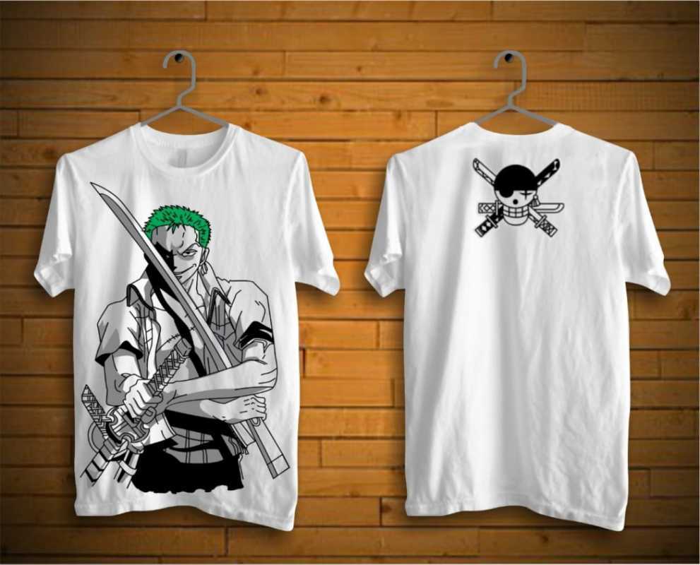 Jual Kaos Anime - Zoro (One Piece) - XXXL Putih di Seller Anime Club - Kota Bogor, Jawa Barat | Blibli