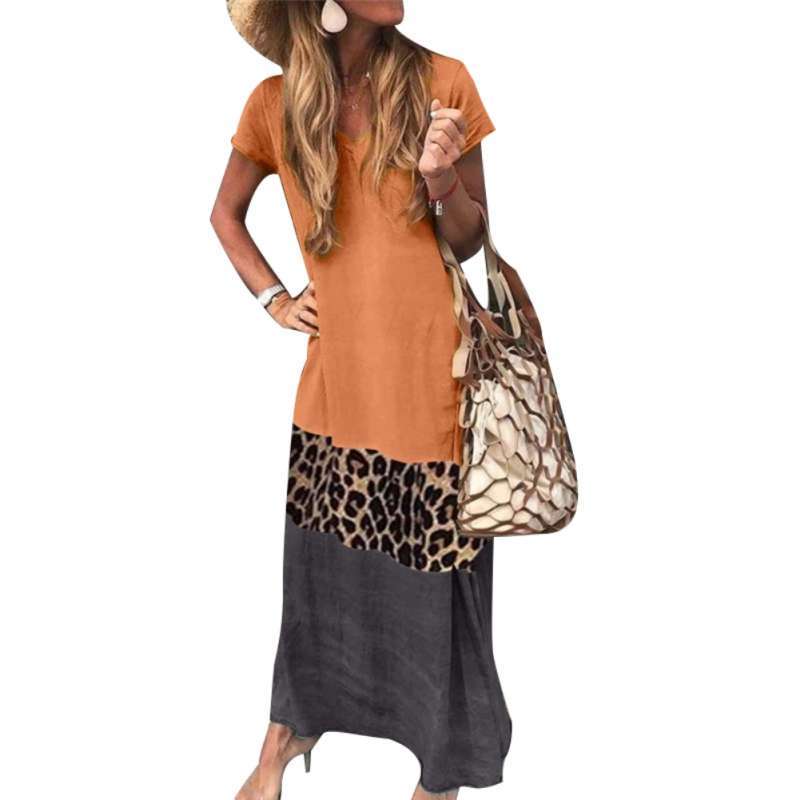 Long Sleeve V Neck Kaftan Maxi Dress 
