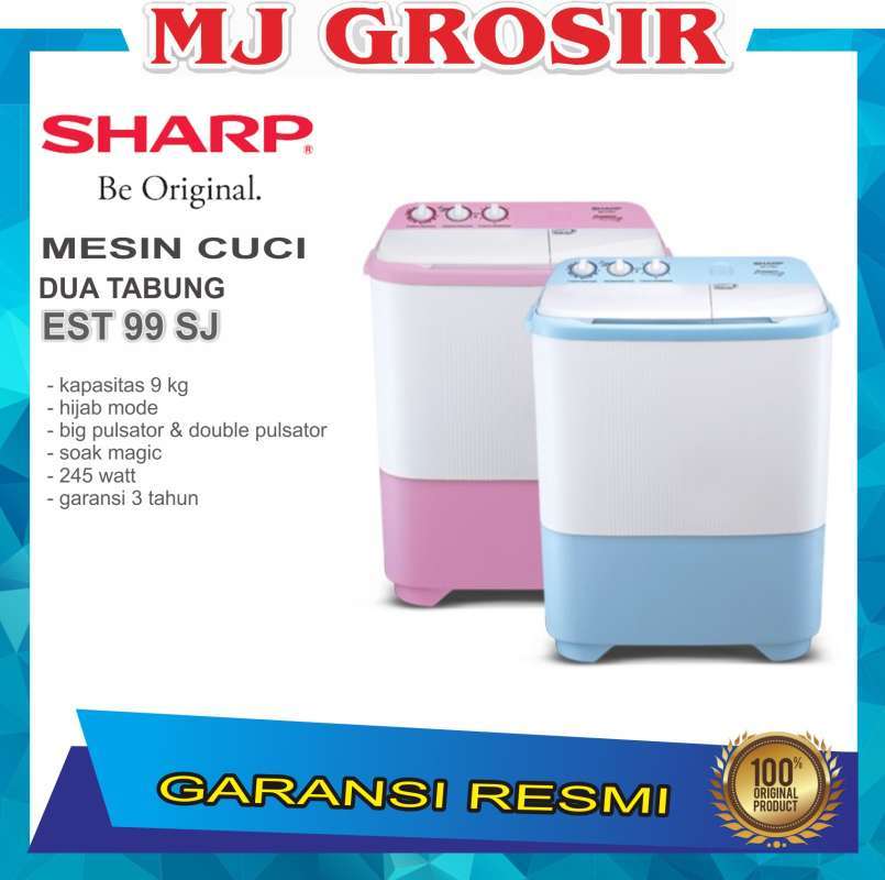 Jual Mesin Cuci Sharp Est 99 Sj 9kg 2 Tabung 99sj 9 Kg Hijab Series Multicolor Di Seller Mj Grosir Store Kota Bekasi Jawa Barat Blibli