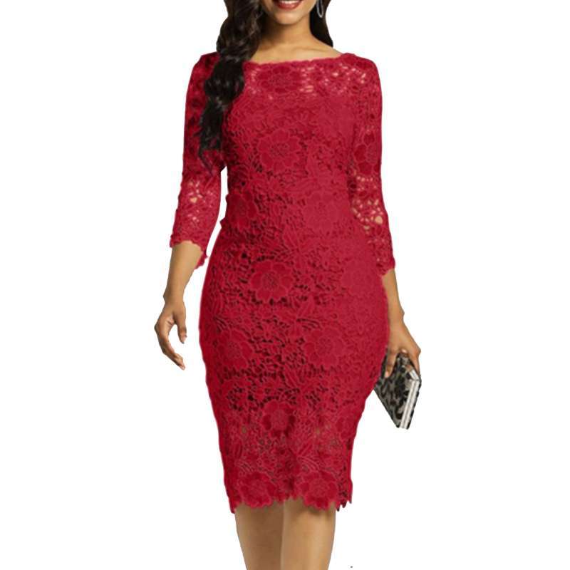 Promo Bluelans Women Round Neck Bodycon 